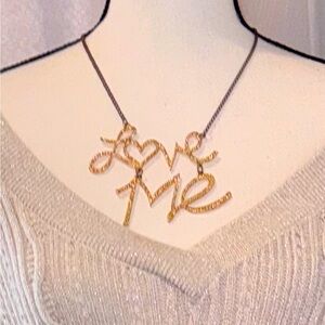 LOVE ME chunky statement necklace y2K charming charlie
